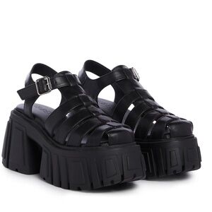 Club Exx Magnetic Vibes Platform Fisherman Caged Sandals from Dolls Kill
